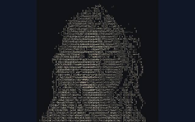 Mrs. NetShow as Text-art, AI face